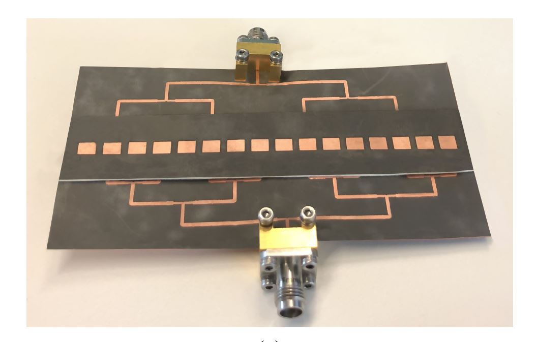 具有边缘连接器的16个贴片元件5g线性相控阵组件1快照1